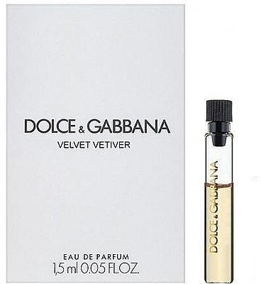 عينة عطر رسمية من دولتشي آند غابانا فيلفيت فيتيفر 1.5 مل