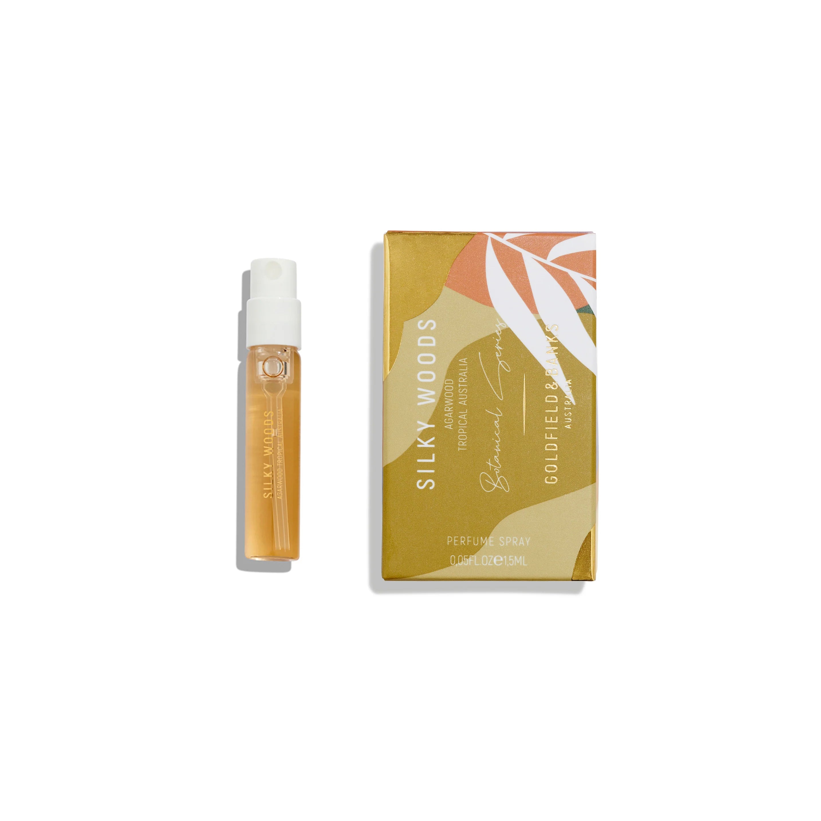عينة عطر رسمية من Goldfield and Banks Australia Silky Woods، 2 مل (0.06 أونصة سائلة) عينة عطر رسمية من Goldfield and Banks Australia Silky Woods، 2 مل (0.06 أونصة سائلة)