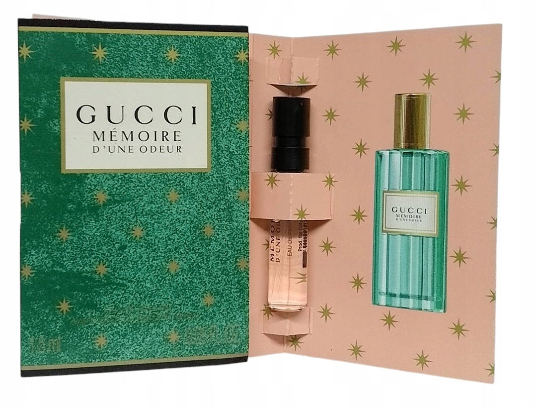 عينة عطر Gucci Memoire d' Une Odeur من Gucci Parfums الرسمية 1.5 مل 0.05 أونصة سائلة. أوقية. توقف العطر عينة عطر Gucci Memoire d' Une Odeur من Gucci Parfums الرسمية 1.5 مل 0.05 أونصة سائلة. أوقية. توقف العطر