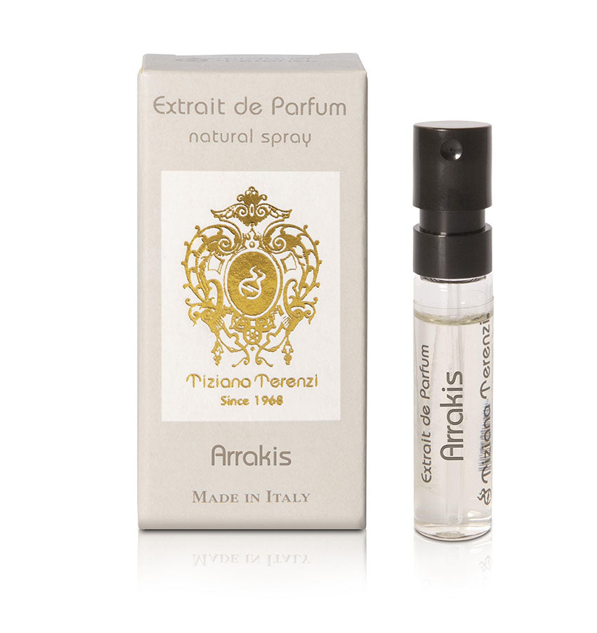 TIZIANA TERENZI Arrakis Extrait de parfum 0.05 OZ 1.5 ML عينة العطر الرسمية، TIZIANA TERENZI Arrakis Extrait de parfum 0.05 OZ 1.5 ML Campione ufficiale di profumo