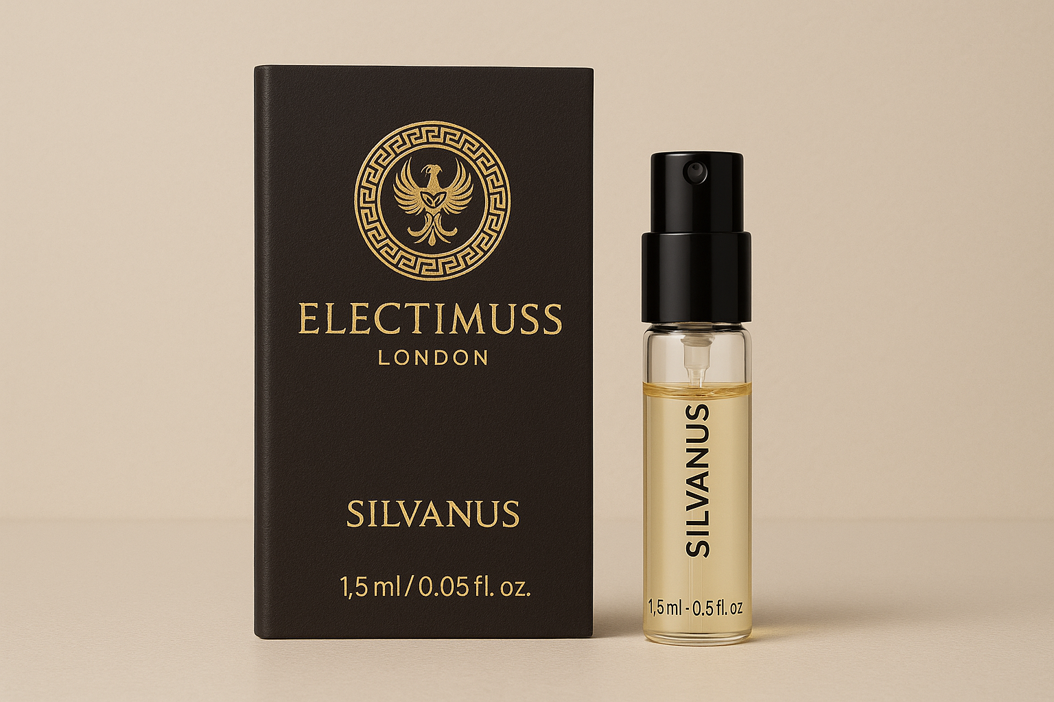 عينة عطر رسمية من إليكتيموس لندن سيلفانوس، ١.٥ مل (٠.٠٥ أونصة سائلة) عينة عطر رسمية من إليكتيموس لندن سيلفانوس، ١.٥ مل (٠.٠٥ أونصة سائلة)