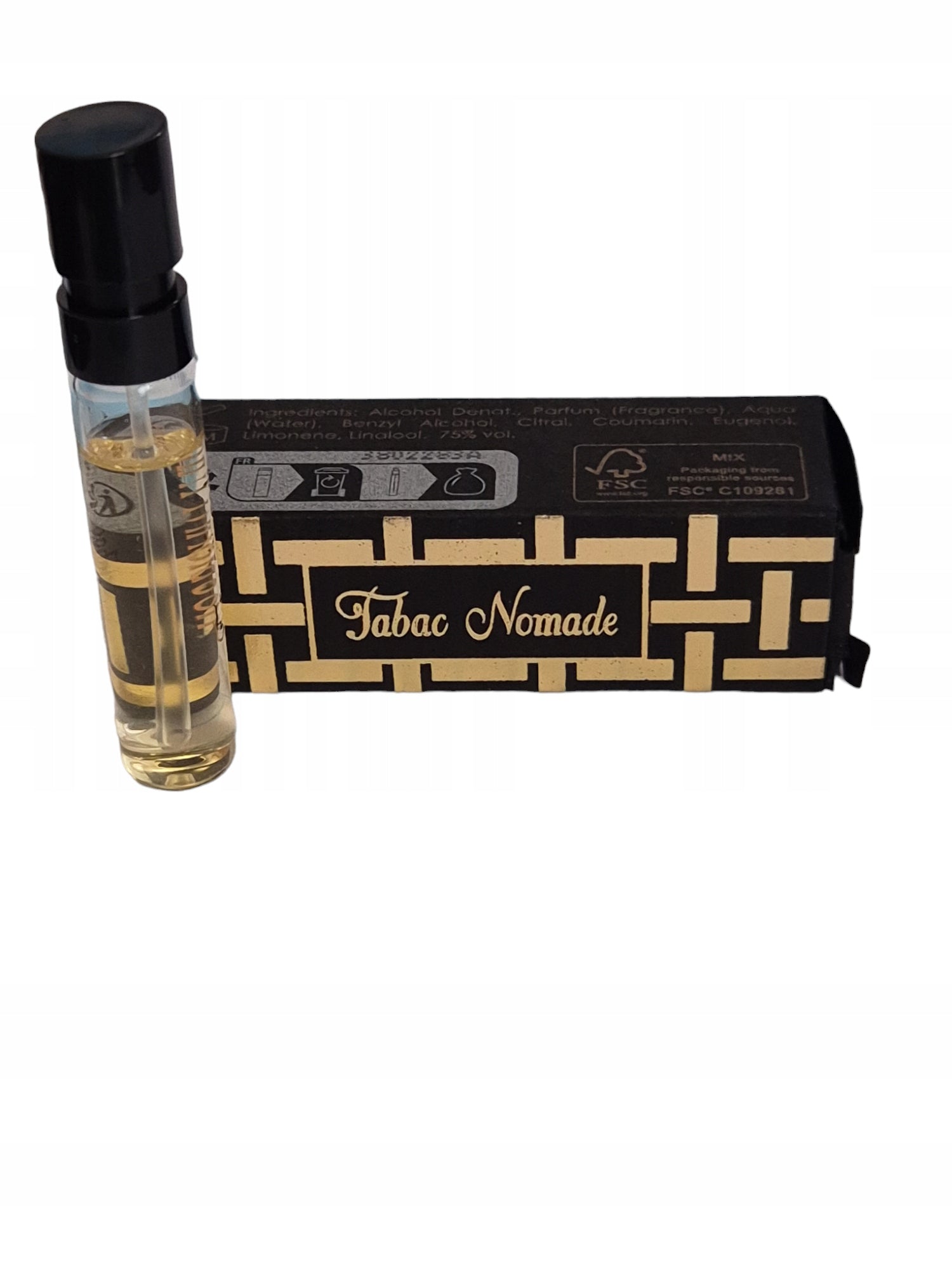 عينة عطر رسمية من Houbigant Paris Tabac Nomade 2 مل 0.06 أونصة سائلة. عينة عطر رسمية من Houbigant Paris Tabac Nomade 2 مل 0.06 أونصة سائلة.