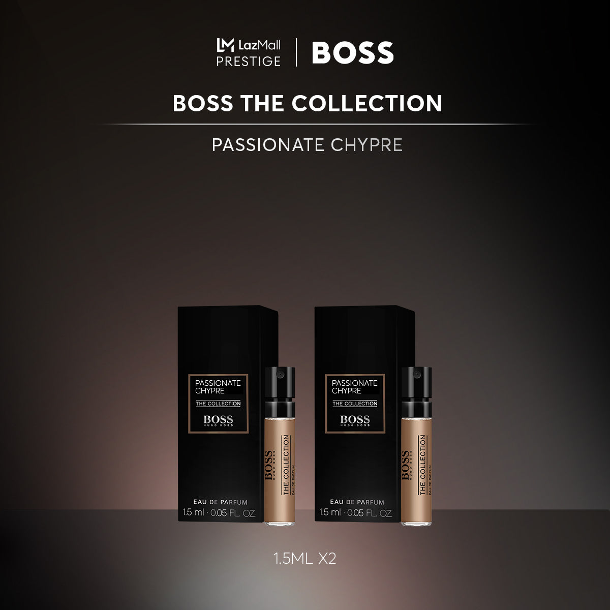 عينة العطر الرسمية من هوجو بوس The Collection Passionate Chypre 1.5 مل 0.05 أونصة سائلة. عينة العطر الرسمية من هوجو بوس The Collection Passionate Chypre 1.5 مل 0.05 أونصة سائلة.