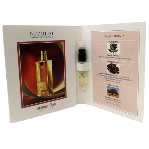 عينات العطور الرسمية من عطر Nicolai Incense Oud 1.8 مل 0.07 أونصة.