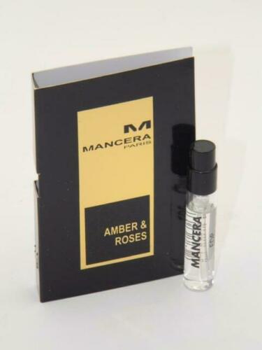 عينة العطر الرسمية من مانسيرا العنبر والورود 2 مل 0.06 أونصة سائلة.