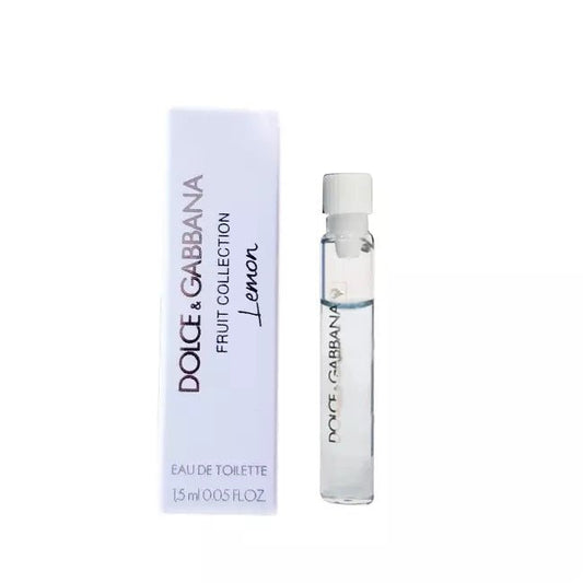 مجموعة دولتشي آند غابانا فروت كوليكشن ليمون، 1.5 مل، 0.05 أونصة سائلة، عينة عطر رسمية، مُختبرة