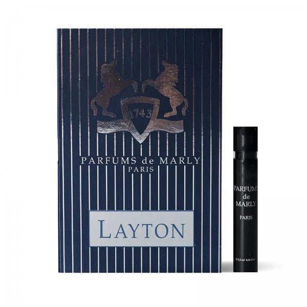 عينة العطر الرسمية من Parfums De Marly Layton بحجم 1.5 مل 0.05 أونصة سائلة.