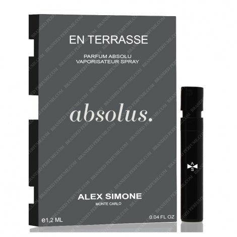 Alex Simone En Terrasse Parfum Absolu 1.2 مل 0.04 فلوريدا. أوقية. عينات العطور الرسمية