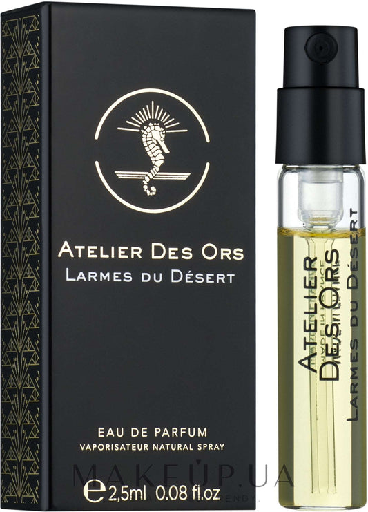 Atelier Des Ors Larmes du Desert 2.5 مل 0.08 أونصة سائلة. أوقية. عينات العطور الرسمية