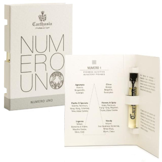 Carthusia Numero Uno 2ml 0.06 oz عينة العطور الرسمية لاختبار العطور