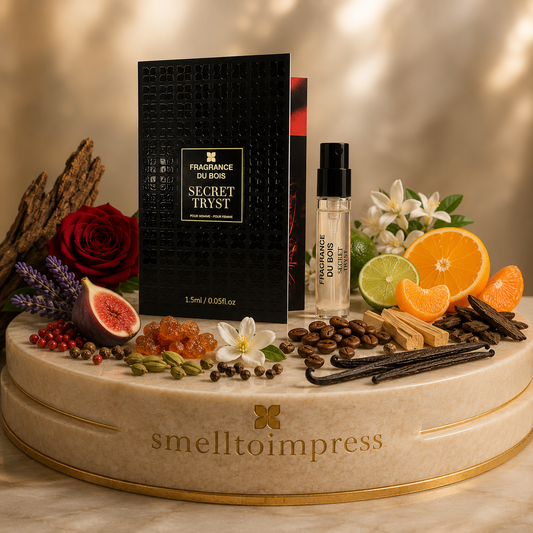 صورة عينة عطر رسمية واحدة Fragrance Du Bois Secret Tryst بحجم 1.5 ml و0.05 fl. oz.