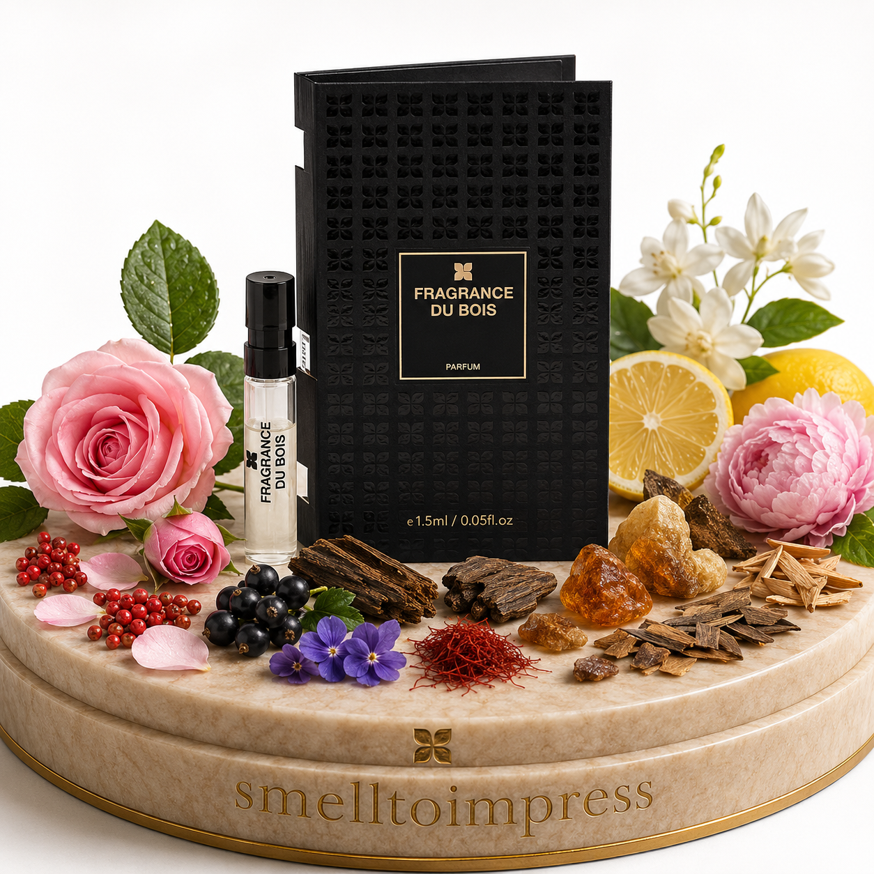 صورة عينة عطر رسمية واحدة من Fragrance Du Bois Siberian Rose بحجم 1.5 ml 0.05 fl. oz.