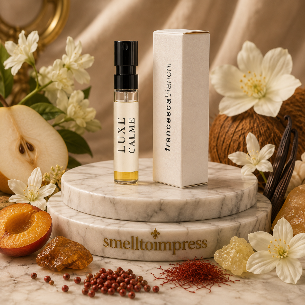 صورة عينة عطر رسمية من فرانسيسكا بيانكي لوكس كالم فولوبتي بحجم 1.5 ml 0.07 fl. oz
