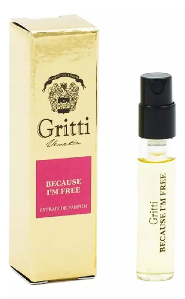Gritti Because I'm Free عينة عطر رسمية 2 مل 0.06 أونصة سائلة