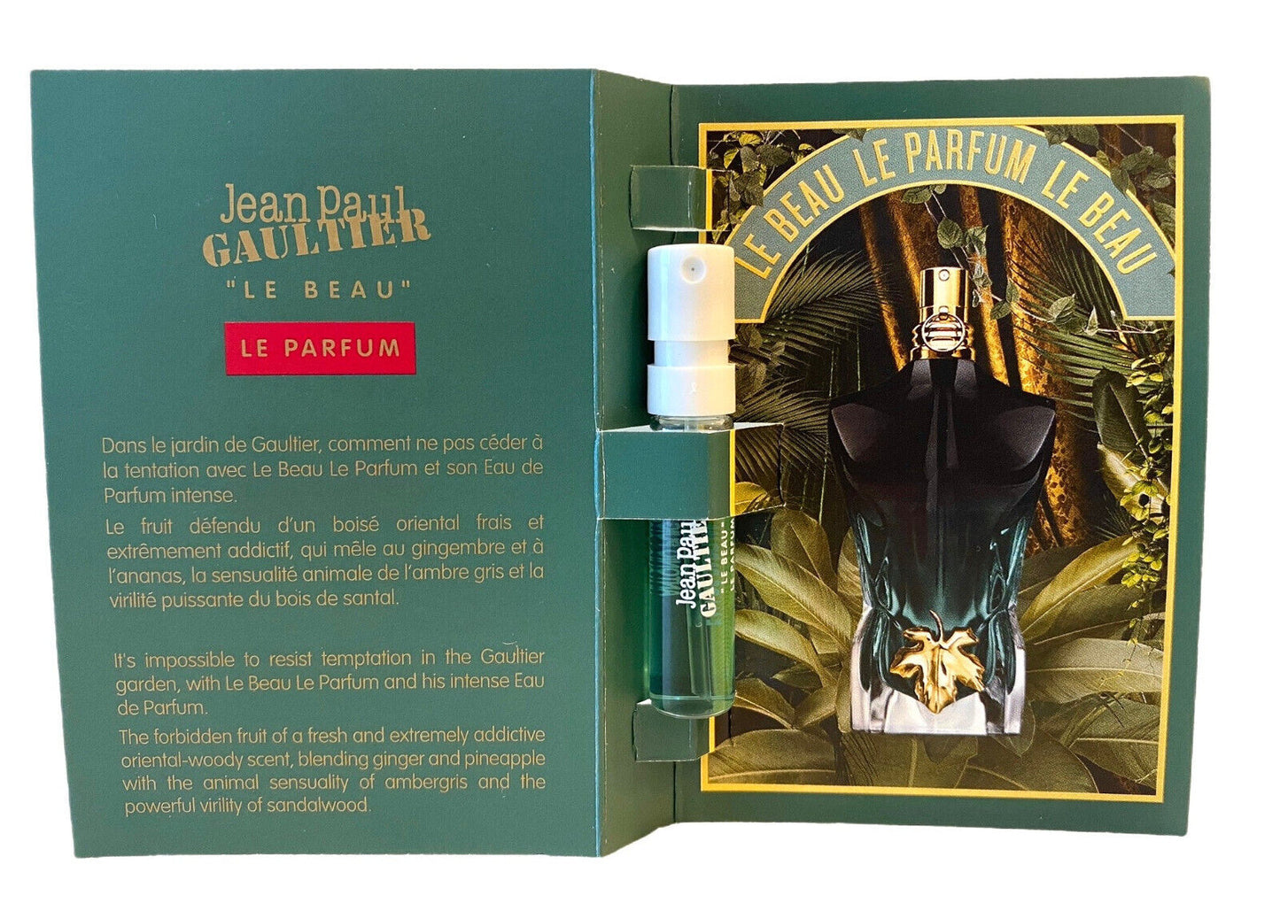 عينة عطر جان بول غوتييه Le Beau Le Parfum Intense الرسمية، اختبار عطر جان بول غوتييه Le Beau Le Parfum Intense