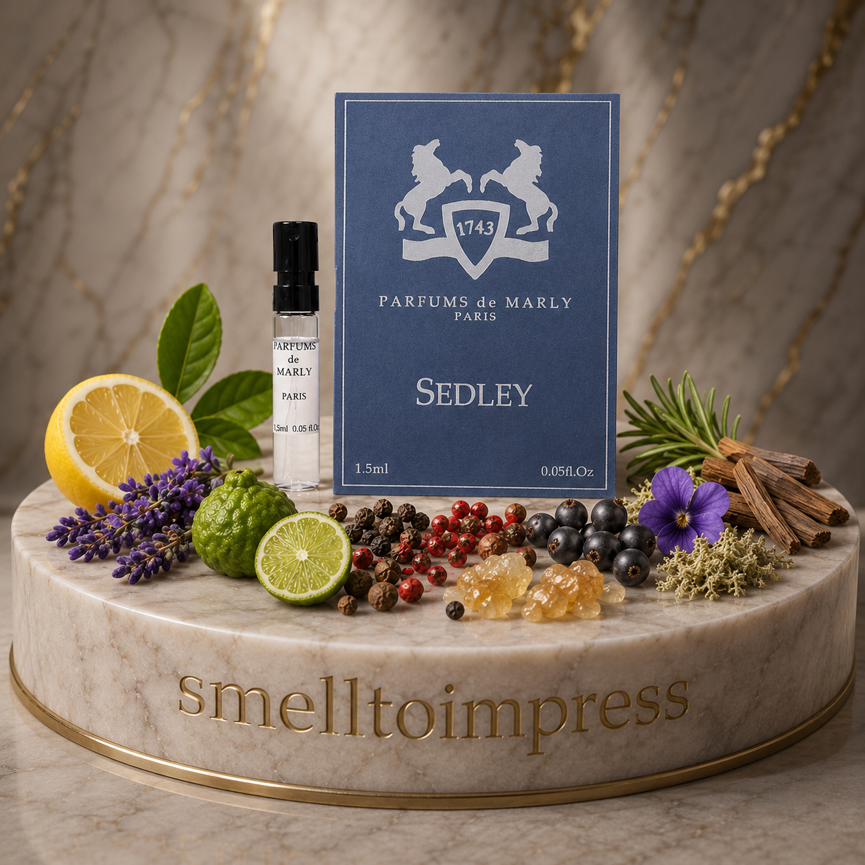 عينة عطر رسمية Parfums de Marly Sedley حجم 1.5 ml 0.05 fl. oz.