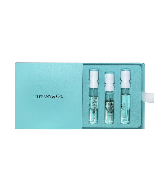 مجموعة بخاخات عينة من تيفاني آند كو: عطر للنساء 1.2 مل + عطر روز جولد 1.5 مل + عطر روز جولد إنتنس 1.5 مل