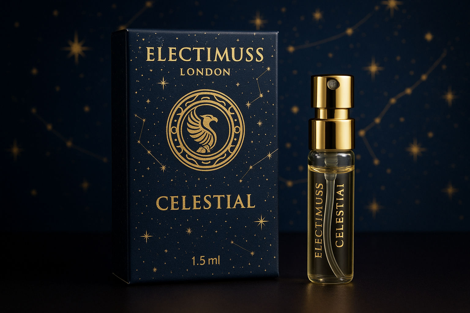 عينة عطر رسمية من إليكتيموس لندن سيليستيال، ١.٥ مل (٠.٠٥ أونصة سائلة)