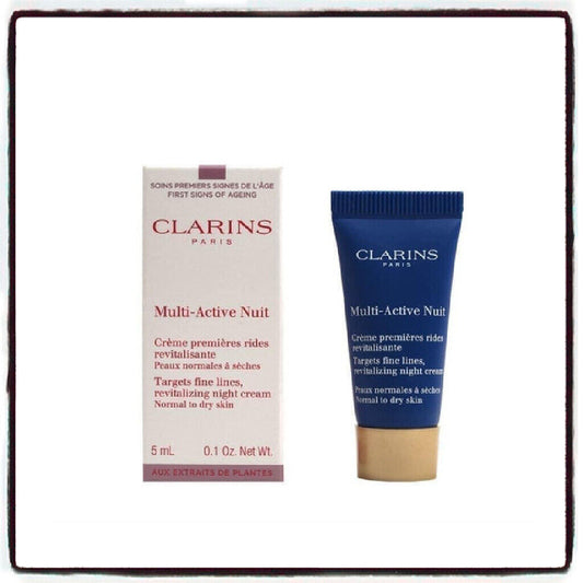 عينة صغيرة للعناية بالبشرة من Clarins Multi-Active Nuit Mini 5ML للبشرة العادية إلى الجافة