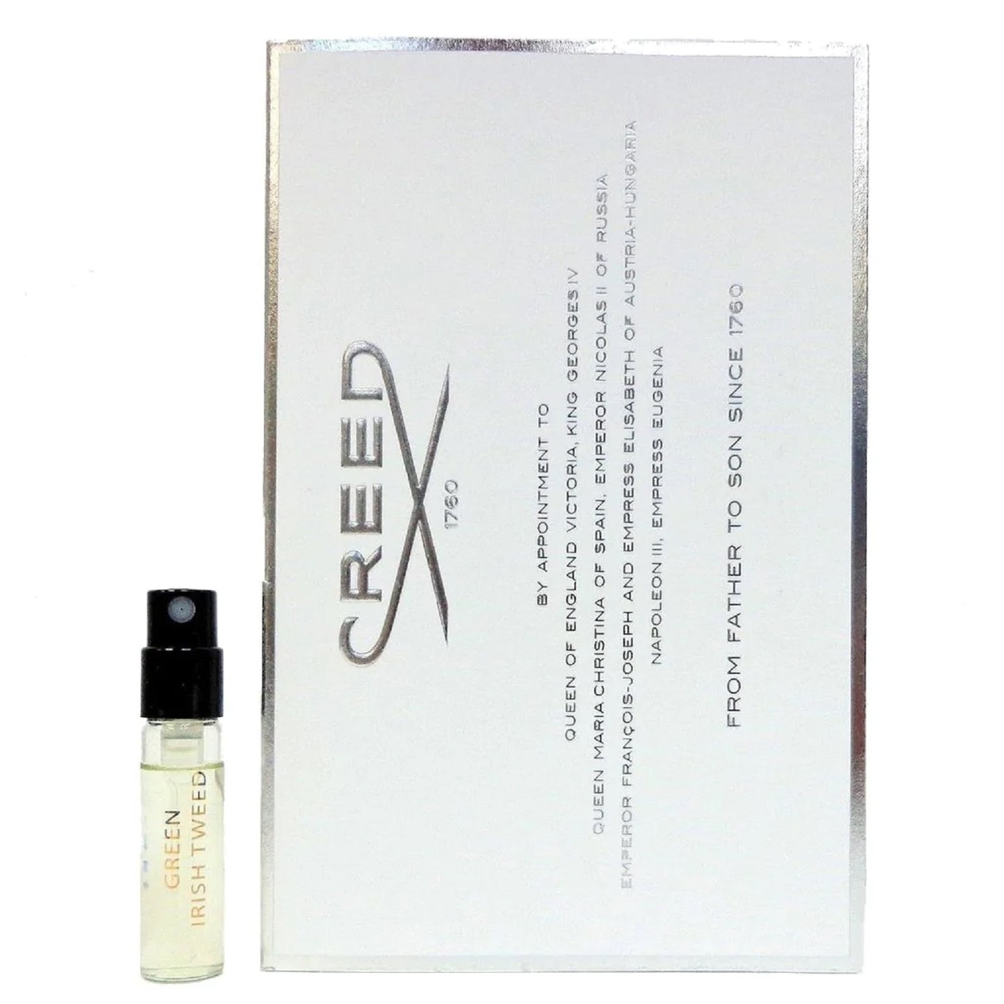 Creed Green Irish Tweed edp 2.5ml 0.08 fl. o.z. officiel parfumeprøve, Creed Green Irish Tweed edp 2.5ml 0.08 fl. o.z. officieel parfumstalen, Creed Green Irish Tweed edp 2.5ml 0.08 fl. o.z. muestra de parfu oficial, Creed Green Irish Tweed edp 2.5ml