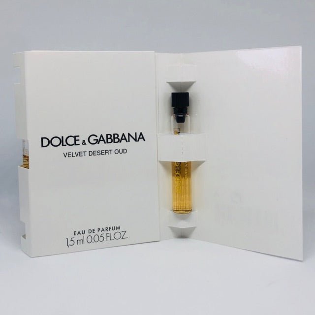 فيلفيت ديزرت عود من دولتشي اند غابانا 1.5 مل 0.05 أونصة سائلة. أوز. عطر رسمي من عطر Velvet Desert Oud من دولتشي آند غابانا 1.5 مل 0.05 أونصة سائلة. أوز. virallinen hajuvesinäyte، Velvet Desert Oud من دولتشي آند غابانا 1.5 مل 0.05 أونصة سائلة. أوز. عط