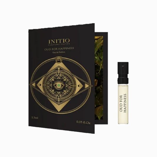 عطر إنيشيو عود للسعادة، ١.٥ مل - ٠.٠٥ أونصة سائلة. عينة عطر رسمية.