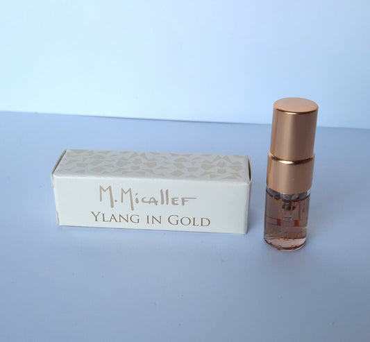 عينة عطر رسمية من إم. ميكاليف يلانج إن جولد، ٢ مل، ٠.٠٦ أونصة سائلة
