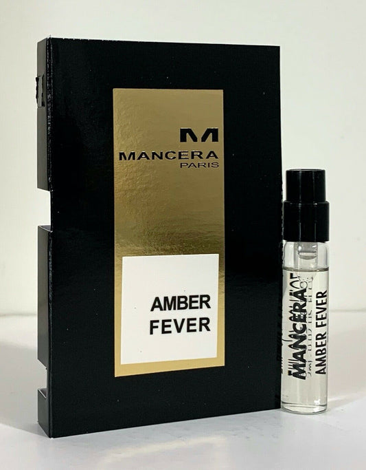 عينة عطر رسمية من مانسيرا أمبر فيفر، ٢ مل، ٠.٠٦ أونصة سائلة. عينة عطر رسمية من مانسيرا أمبر فيفر، ٢ مل، ٠.٠٦ أونصة سائلة.