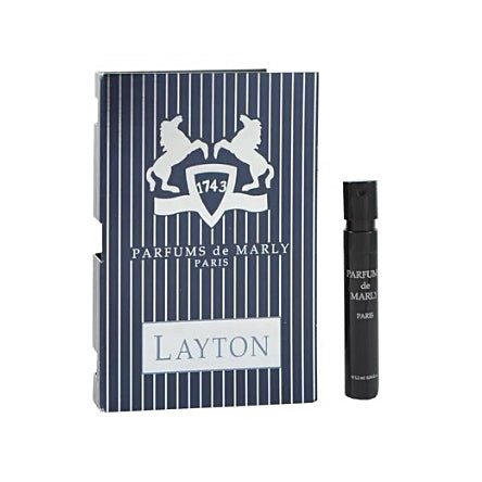 عينة العطر الرسمية من Parfums De Marly Layton بحجم 1.5 مل 0.05 أونصة سائلة.